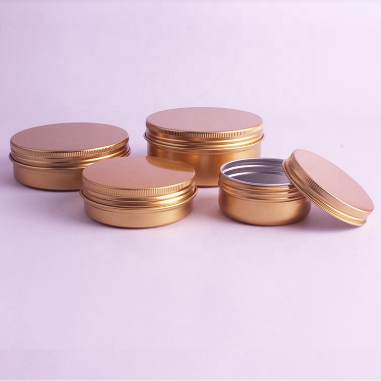 Empty container rose gold aluminum jars Aluminium Container Manufacturers