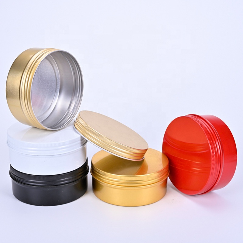 Empty container rose gold aluminum jars Aluminium Container Manufacturers