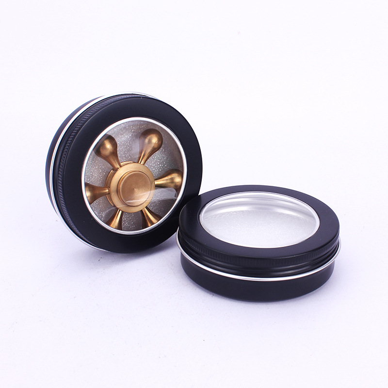 Black round aluminum foil seal jar Aluminium Container Manufacturers