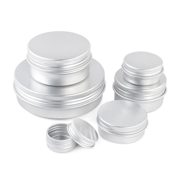 Custom round small cosmetic aluminium jar (6)
