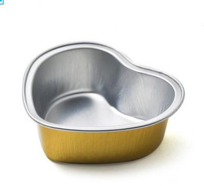 Heart shaped colorful bakery foil container (5)