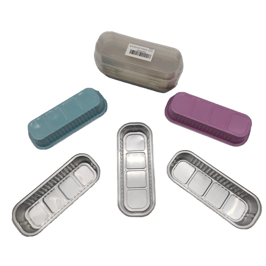 100 Pack Mini Loaf Pans with Lids for Cake and Cupcake Baking