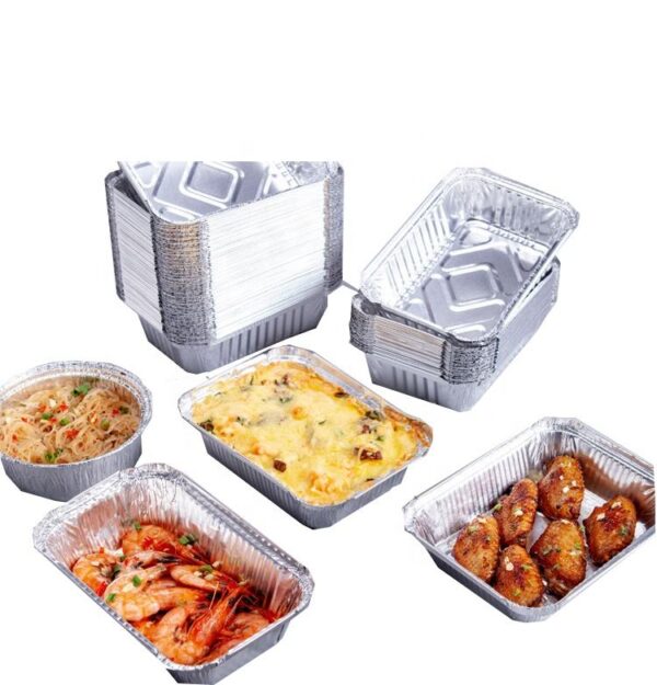 1100ML Aluminium Foil Chicken Grill Container with Lid