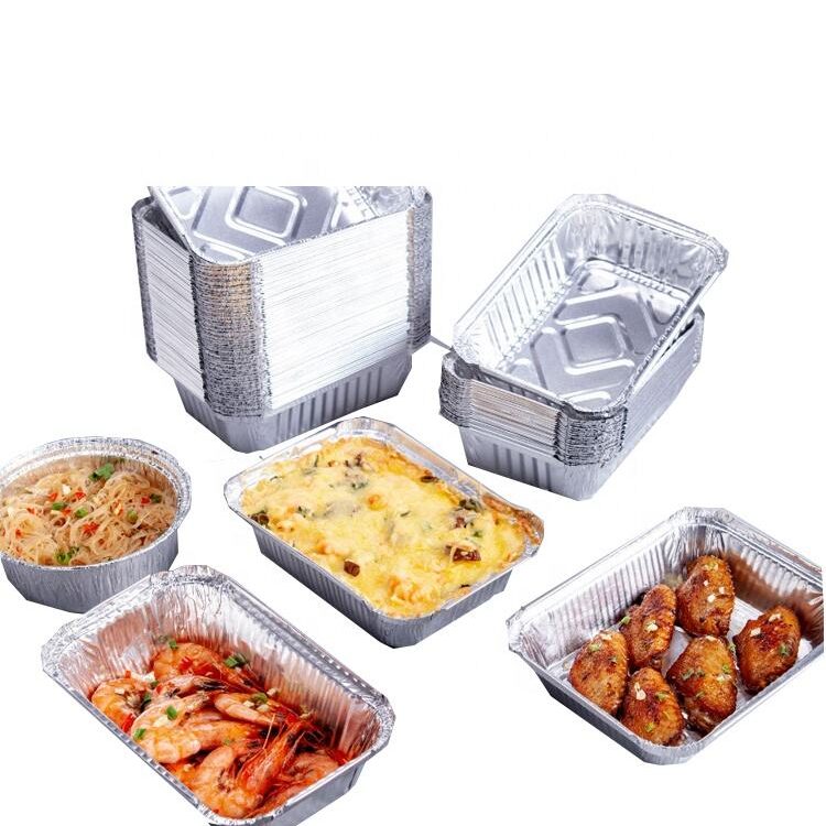 1100ML Aluminium Foil Chicken Grill Container with Lid
