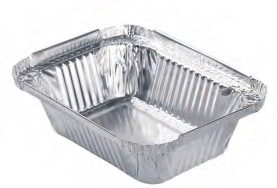 260ml Aluminium Foil Container with Plastic Lid for Food Packaging