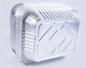 260ml Aluminium Foil Container with Plastic Lid for Food Packaging