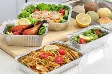 Recyclable Aluminium Foil Catering Tray for Barbecue and Food Storage