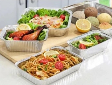 Aluminium Foil Container for BBQ & Food Preservation – Recyclable Catering Tray (1) Recyclable Aluminium Foil Catering Tray for Barbecue and Food Storage