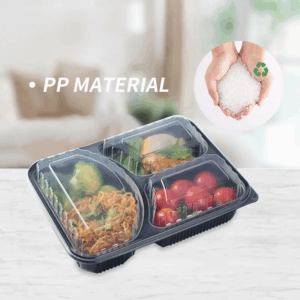  Custom Leakproof Plastic Food Containers with Clear Lids for Meal Prep 