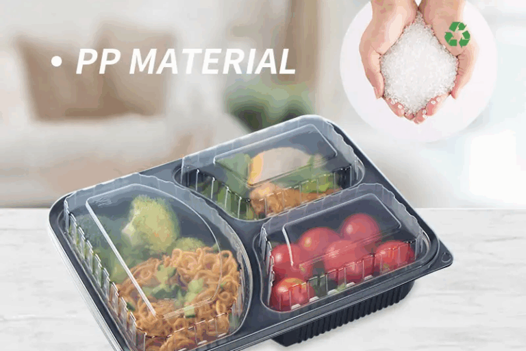 Custom Leakproof Plastic Food Containers with Clear Lids for Meal Prep