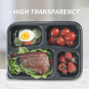  Custom Leakproof Plastic Food Containers with Clear Lids for Meal Prep 