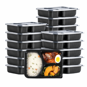  Custom Leakproof Plastic Food Containers with Clear Lids for Meal Prep 
