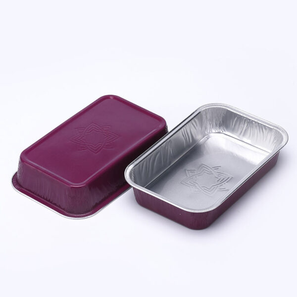 Custom Logo Aluminium Foil Casserole Carrier with Lid