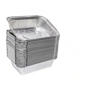  Custom Size Disposable Aluminum Foil Lunch Box with Lid for Takeout