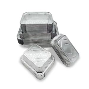  Custom Size Disposable Aluminum Foil Lunch Box with Lid for Takeout