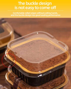 Disposable Food Grade Aluminium Foil Container | Takeaway Packaging Tray Box