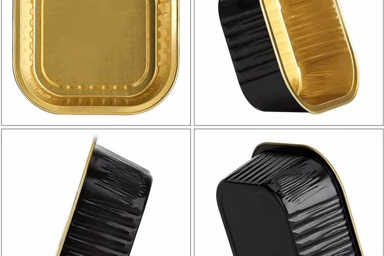 Disposable Food Grade Aluminium Foil Container | Takeaway Packaging Tray Box