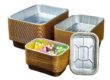 Disposable Food Grade Aluminum Foil Containers with Lids for Food Packaging