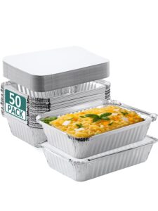  Silver Disposable Aluminium Foil Tray with Lid for Takeaway and Food Packing