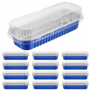  High Quality 200ml Colorful Rectangular Aluminium Foil Baking Container