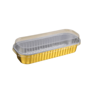  High Quality 200ml Colorful Rectangular Aluminium Foil Baking Container