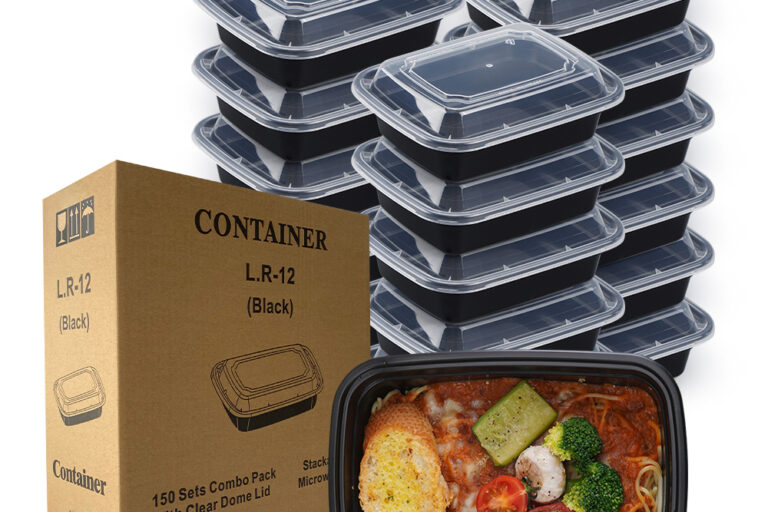 Microwave Safe Plastic Meal Prep Food Container with Transparent Lid