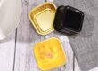 180ml Black Mini Cake Pans with Lids | Disposable Aluminum Foil Cupcake Tins