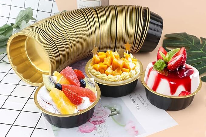 750ml Disposable Aluminium Foil Takeout Pan with Flat Plate Lid